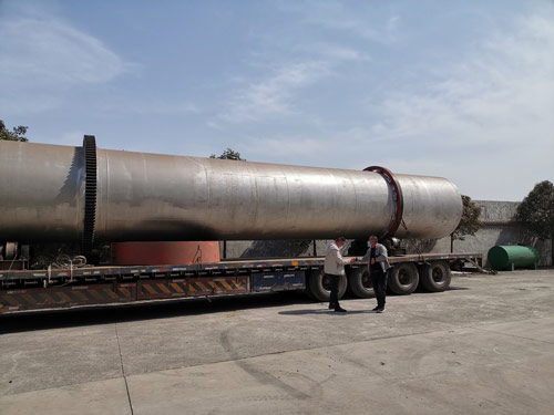 兰炭烘干机发货安装